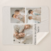 Collage Foto & Quote Best Grandma Gift Sherpa Deken (Voorkant (horizontaal))