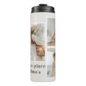Collage Foto & Quote Best Grandma Gift Thermosbeker (Voorkant)