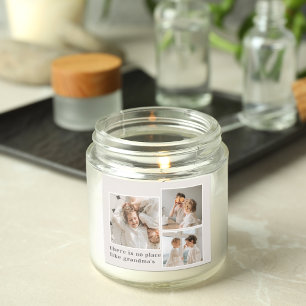 Collage Foto & Quote Best Grandma Gift Vierkante Sticker