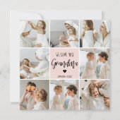 Collage Foto Roze We houden van je oma Best Gift (Voorkant)