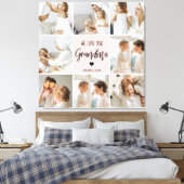 Collage Foto Roze We houden van je oma Best Gift Canvas Afdruk (Insitu (Slaapkamer))