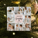 Collage Foto Roze We houden van je oma Best Gift Keramisch Ornament<br><div class="desc">"Collage Photo Pink We Love You Grandma Best Gift" kan verwijzen naar een sentimenteel en gepersonaliseerd cadeau voor een grootmoeder. Dit geschenk kan een collectie foto's omvatten die in een collage formaat worden geschikt, tegen een roze achtergrond worden geplaatst om een aanraking van warmte en vrouwelijkheid toe te voegen. De...</div>