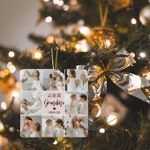 Collage Foto Roze We houden van je oma Best Gift Keramisch Ornament