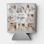 Collage Foto | We houden van je opa Gift Blikjeskoeler (Voorkant)