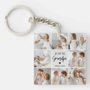 Collage Foto   We houden van je opa Gift Sleutelhanger