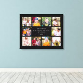 Collage Foto Zwart We Love You Canvas Print (Insitu (Houten vloer))