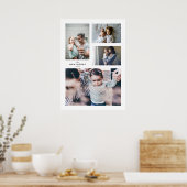 Collage fotoafdrukken voor familie poster (Keuken)