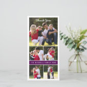 Collage-fotokaart | Aangepaste bedankkaart (Staand voorkant)