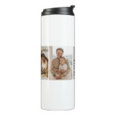 Collage Foto's Beste Gift voor Dad Thermal Tumbler Thermosbeker (Gedraaid links)