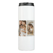 Collage Foto's Beste Gift voor Dad Thermal Tumbler Thermosbeker (Achterkant)