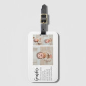 Collage foto's en beste grootmoeder ooit bagagelabel (Voorkant (verticaal))