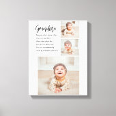 Collage foto's en beste grootmoeder ooit canvas afdruk (Voorkant)