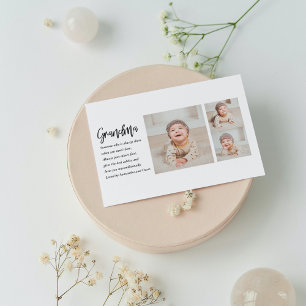 Collage foto's en beste grootmoeder ooit feestdagenkaart