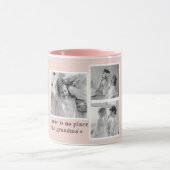 Collage foto's en beste grootmoeder ooit mok (Midden)