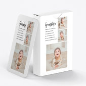 Collage foto's en beste grootmoeder ooit pokerkaarten