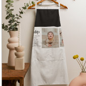 Collage foto's en beste grootmoeder ooit schort