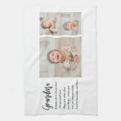 Collage foto's en beste grootmoeder ooit theedoek (Verticaal)