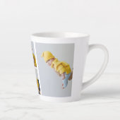 Collage foto's en kleurrijke groeven | Happy Holid Latte Mok (Rechts)