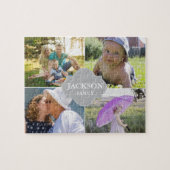 Collage foto's met familienaam multi-afbeeldingen legpuzzel (Horizontaal)