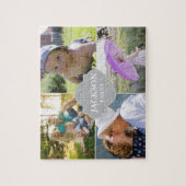 Collage foto's met familienaam multi-afbeeldingen legpuzzel (Verticaal)
