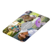 Collage foto's met familienaam multi-afbeeldingen magneet (Linkerzijde)