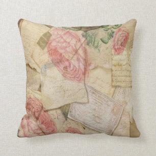  collage, Franse brieven en postkaarten Kussen