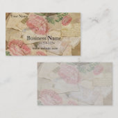  collage, Franse brieven en postkaarten Visitekaartje (Voorkant / Achterkant)