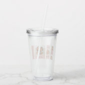 Collage Friend-foto's | Happy Birthday Gift Acryl Drinkbeker (Achterkant)