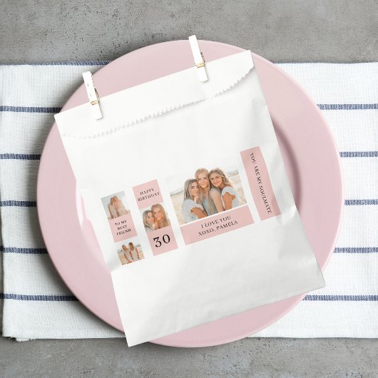 Collage Friend-foto's | Happy Birthday Gift Bedankzakje