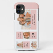 Collage Friend-foto's | Happy Birthday Gift Case-Mate iPhone Case (Achterkant)
