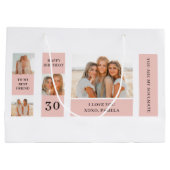 Collage Friend-foto's | Happy Birthday Gift Groot Cadeauzakje (Achterkant)