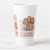 Collage Friend-foto's | Happy Birthday Gift Latte Mok (Voorkant)