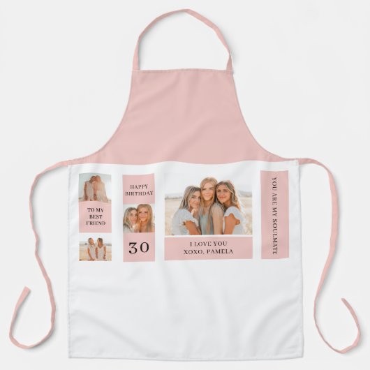 Collage Friend-foto's | Happy Birthday Gift Schort (Voorkant)