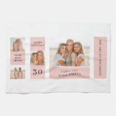 Collage Friend-foto's | Happy Birthday Gift Theedoek (Horizontaal)