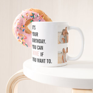 Collage Friend Photo  Happy Birthday   Beste cadea Tweekleurige Koffiemok