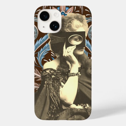 Collage gemaskerde dame gravin castiglione Case-Mate iPhone case (Achterkant)
