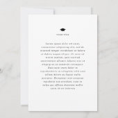 Collage Grad Zwart en Wit Foto Aankondiging (Achterkant)