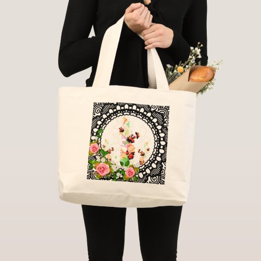 Collage  grote tote bag (Voorkant (product))
