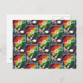 Collage harde schijf computer briefkaart (Voorkant / Achterkant)