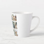 Collage Holiday-foto's | Vrolijk kerstfeest | Cade Latte Mok (Rechts)