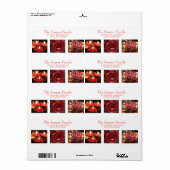 Collage Holiday-label Etiket (Full Sheet)