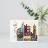 Collage in het centrum Nashville Briefkaart (Staand voorkant)