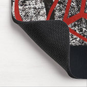 Collage in rood muismat (Hoek)