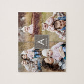 Collage Initiaal Aangepaste foto Puzzle Legpuzzel (Verticaal)