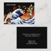 Collage Japanese Masterpiece Paintings Visitekaartje (Voorkant / Achterkant)