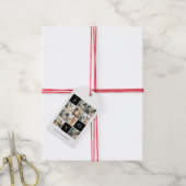 Collage Kerst Foto | Vreugde | Prettig Kerstfeest Cadeaulabel (Met Touw)