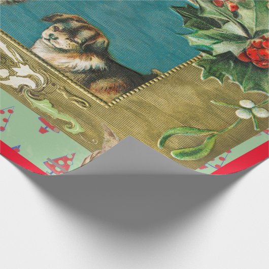  COLLAGE KERST wrapping papier (Hoek)