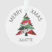 Collage Kerstboom Ornament (voorkant)