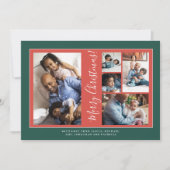 Collage kerstfoto's feestdagenkaart (Voorkant)