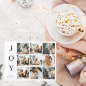 Collage Kerstmis Nine Foto's | Happy Joy Holiday Briefkaart